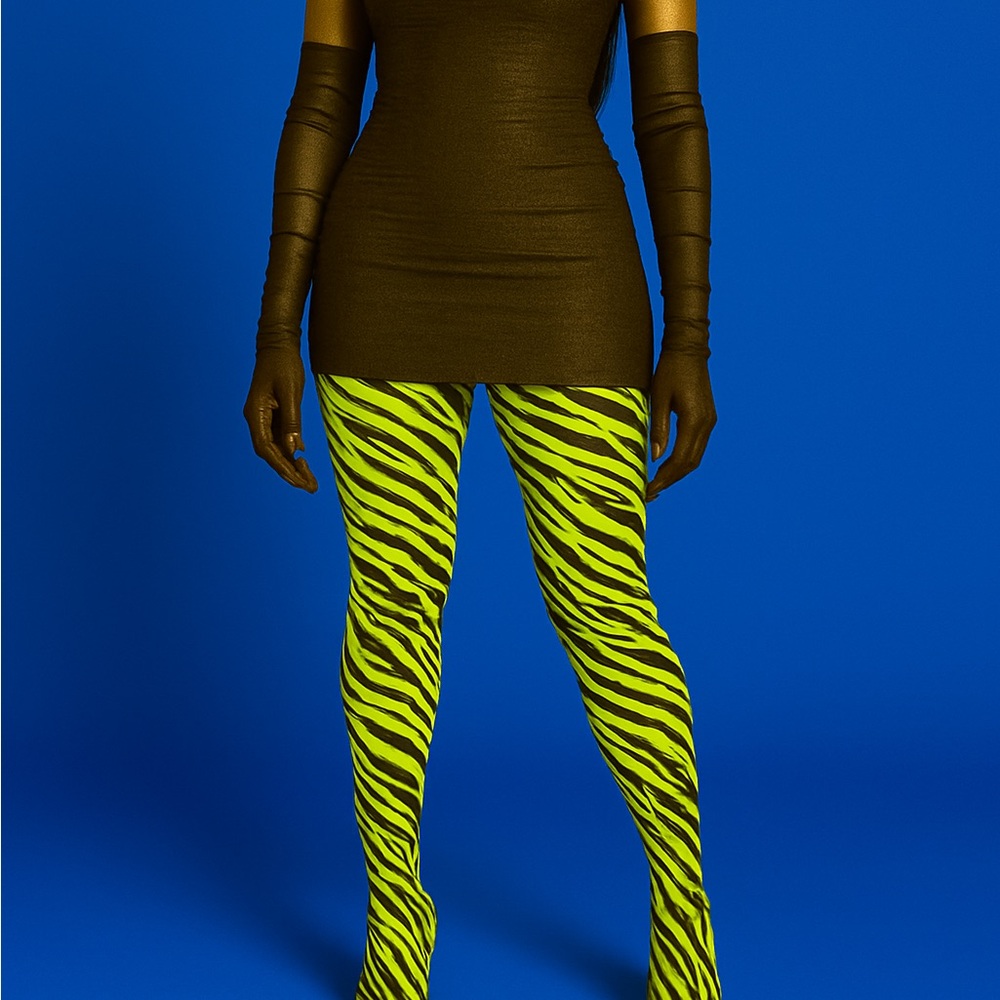 Hosiery Vibes Zebra 🦓 printed Stockings - Picture 2 of 4